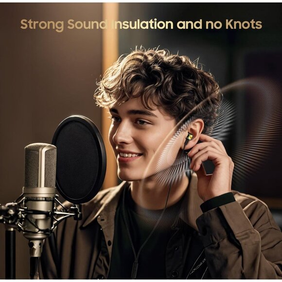 RAYLEIGH Black USB C Wired Earbud Headphones with Microphone NEW - Picture 6 of 9